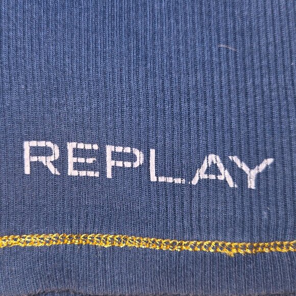 Replay vintage tank top with embroidered details blue, size XS - Picture 3 of 13